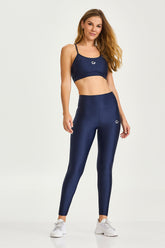 Conjunto Top e Legging Com Tule Azul Eclipse Caju Brasil