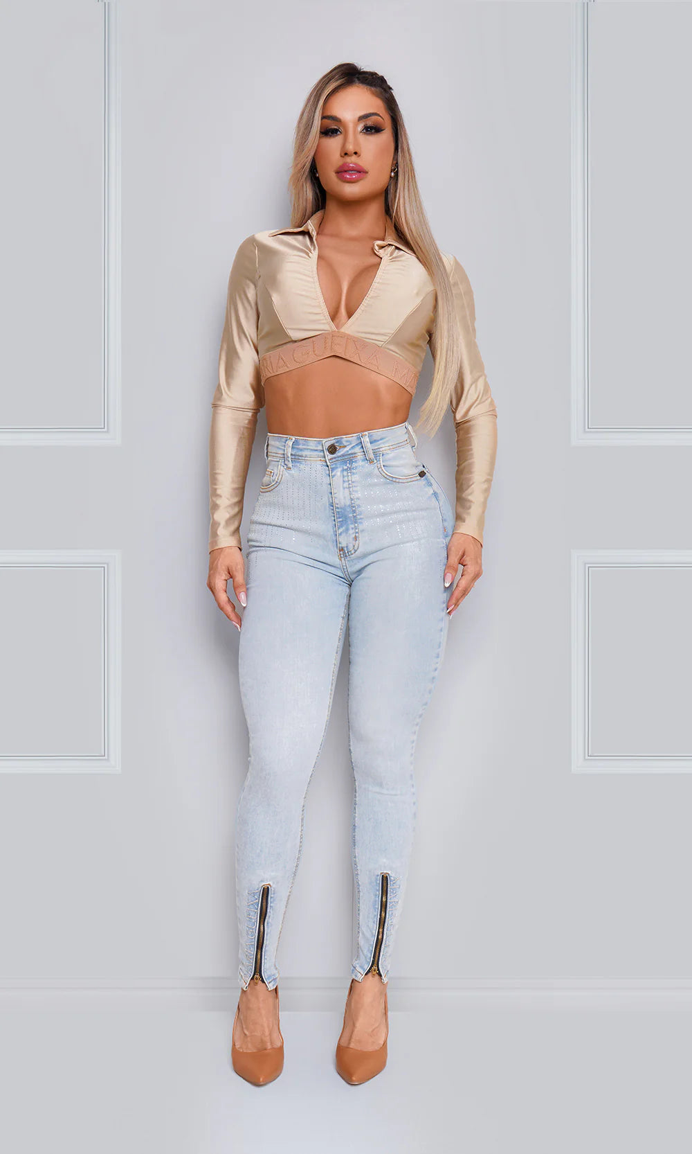 Cropped Top Glam Time Maria Gueixa