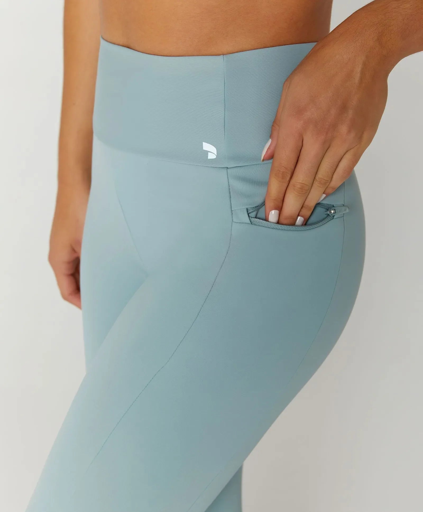 Legging Com Bolso De Ziper Alto Giro