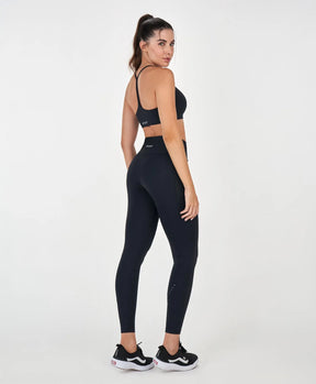 Legging Com Refletivos e Bolso Preto Alto Giro