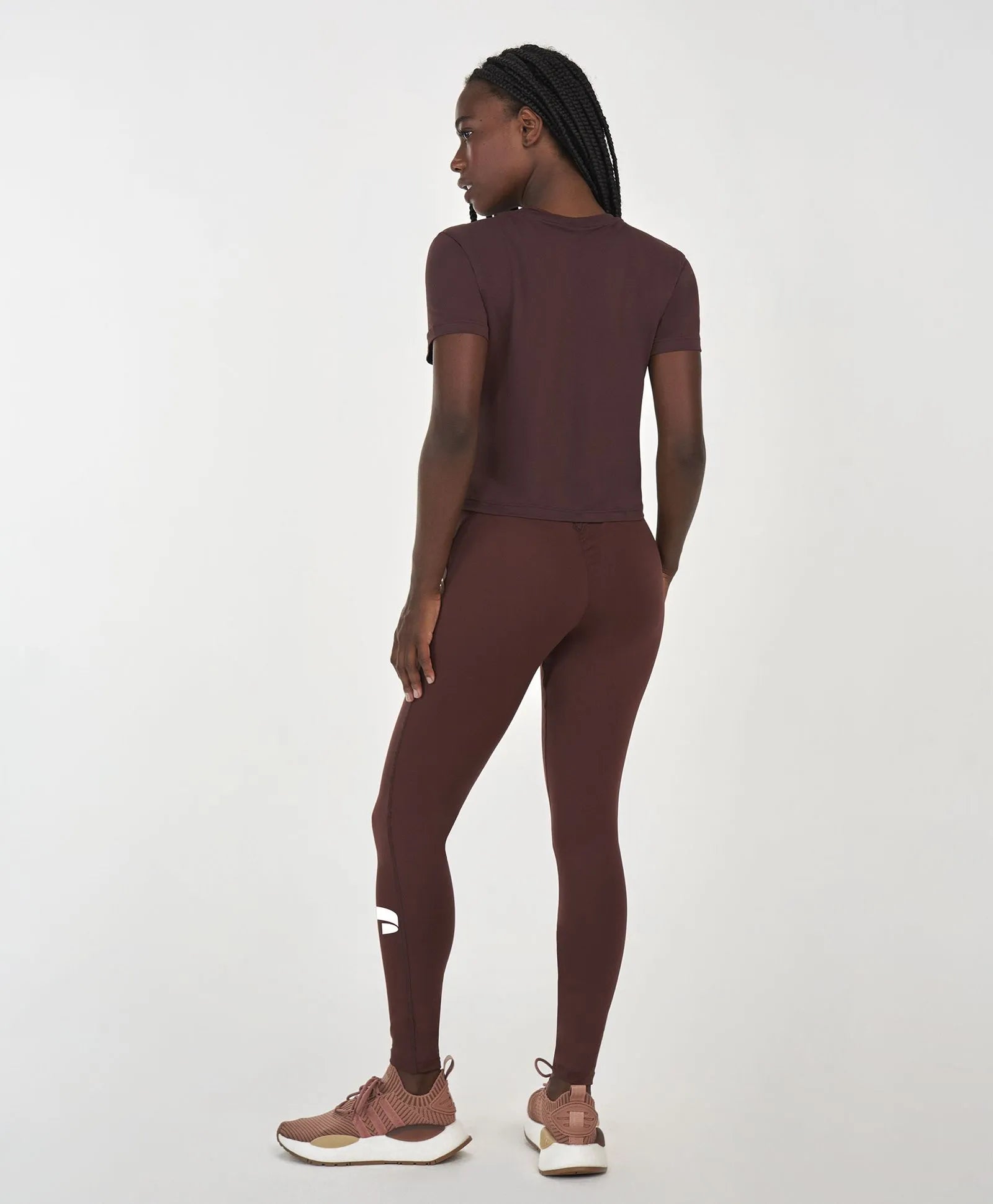 Legging Símbolo Essential Marrom Alto Giro