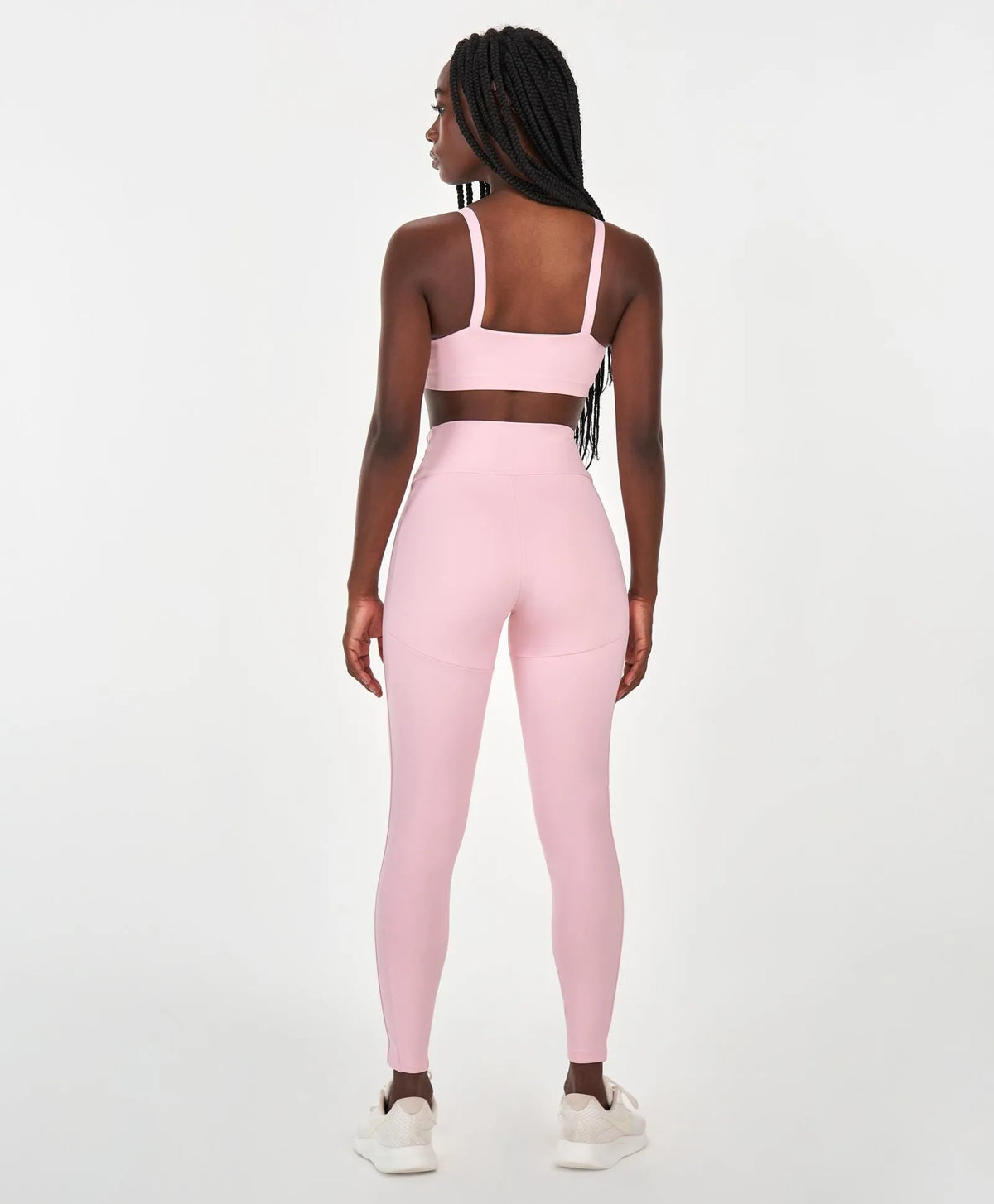 Legging Elástico Personalizado Rosa Alto Giro