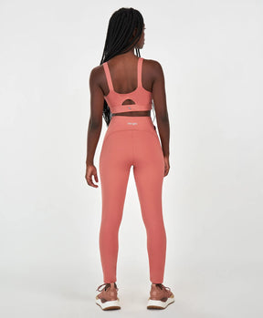 Legging Com Bolso Lateral Rose Alto Giro