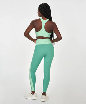 Conjunto Top e Legging Bicolor Verde Alto Giro