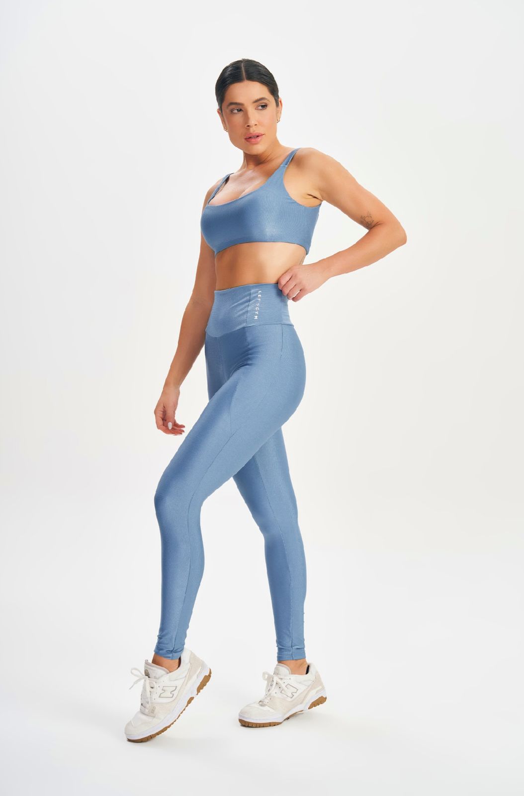 Legging Minimal Bold Azul Vintage Lets Gym