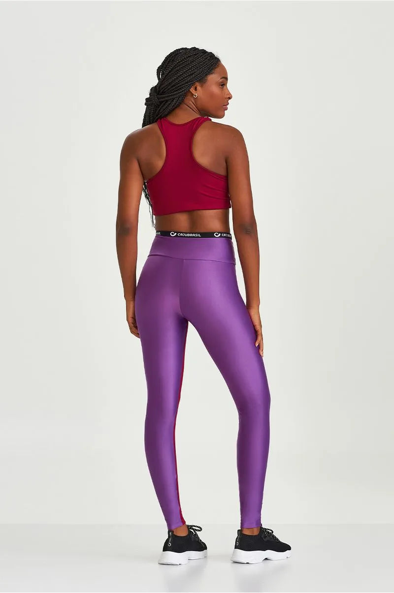 Legging Atletika com Bolso e Elastico Personalizado Roxo Astral