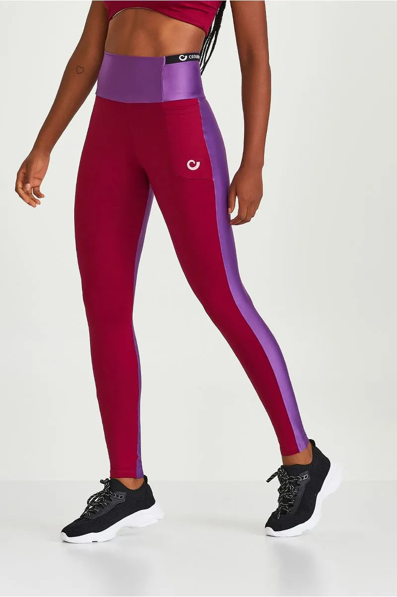 Legging Atletika com Bolso e Elastico Personalizado Roxo Astral