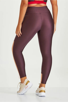 Legging Atlanta Com Detalhes e Silk Vinho Caju Brasil