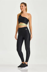 Conjunto Top e Legging Atlanta Com Recortes Preto Caju Brasil