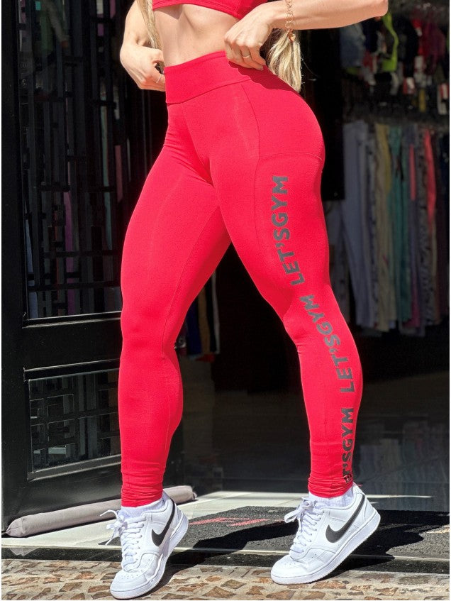 Conjunto Legging Light Basic Vermelha