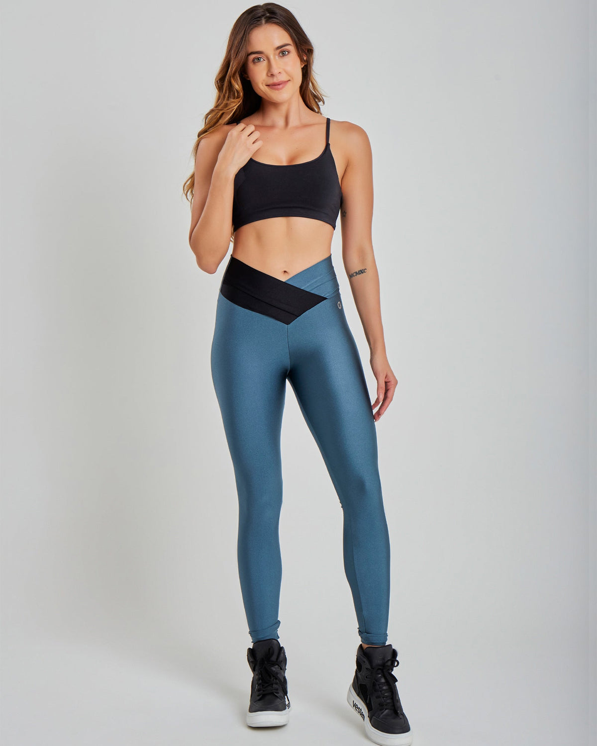 Conjunto Top e Legging Fuso Azul Cecilia Vestem