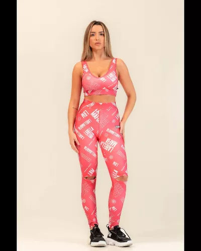 Conjunto Top e Legging Vermelho Labellamafia