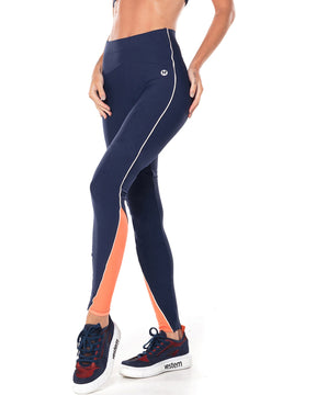 Legging Fuso Com Friso Astra Azul Marinho Vestem