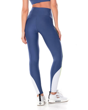 Legging Fuso Com Friso Astra Azul Jeans Vestem