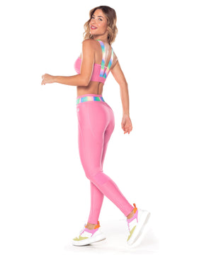 Conjunto Top e Legging Daisy Rosa Vestem