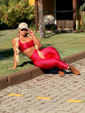 Conjunto Legging e Top Glow Basic Fucsia