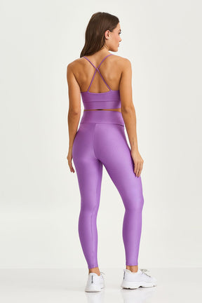 Legging Texturizada Com Silk Roxo Caju Brasil