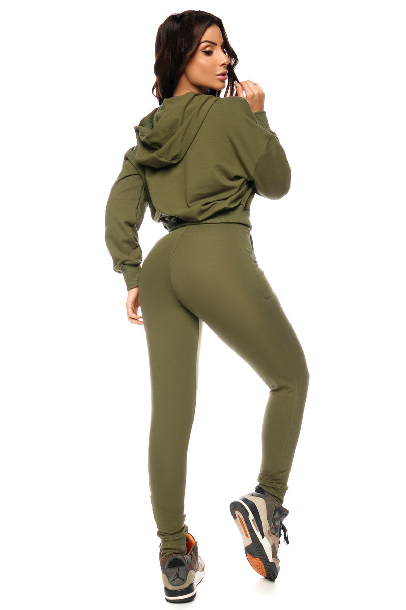 Conjunto Blusa e Calça Jogger Disruptive Verde Lets Gym