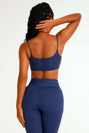 Conjunto Top e Legging Light Basic Azul Lets Gym