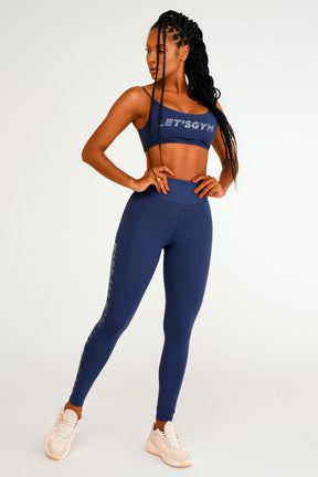 Conjunto Top e Legging Light Basic Azul Lets Gym