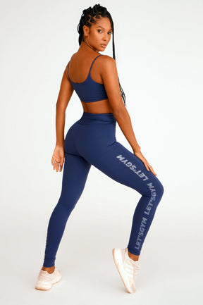 Conjunto Top e Legging Light Basic Azul Lets Gym