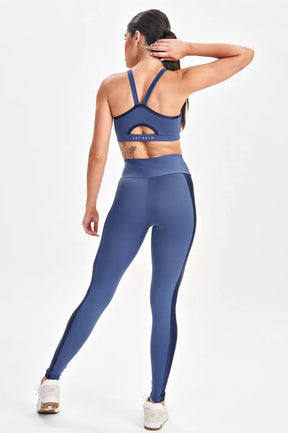 Conjunto Top e Legging Dark Azul Marinho Lets Gym