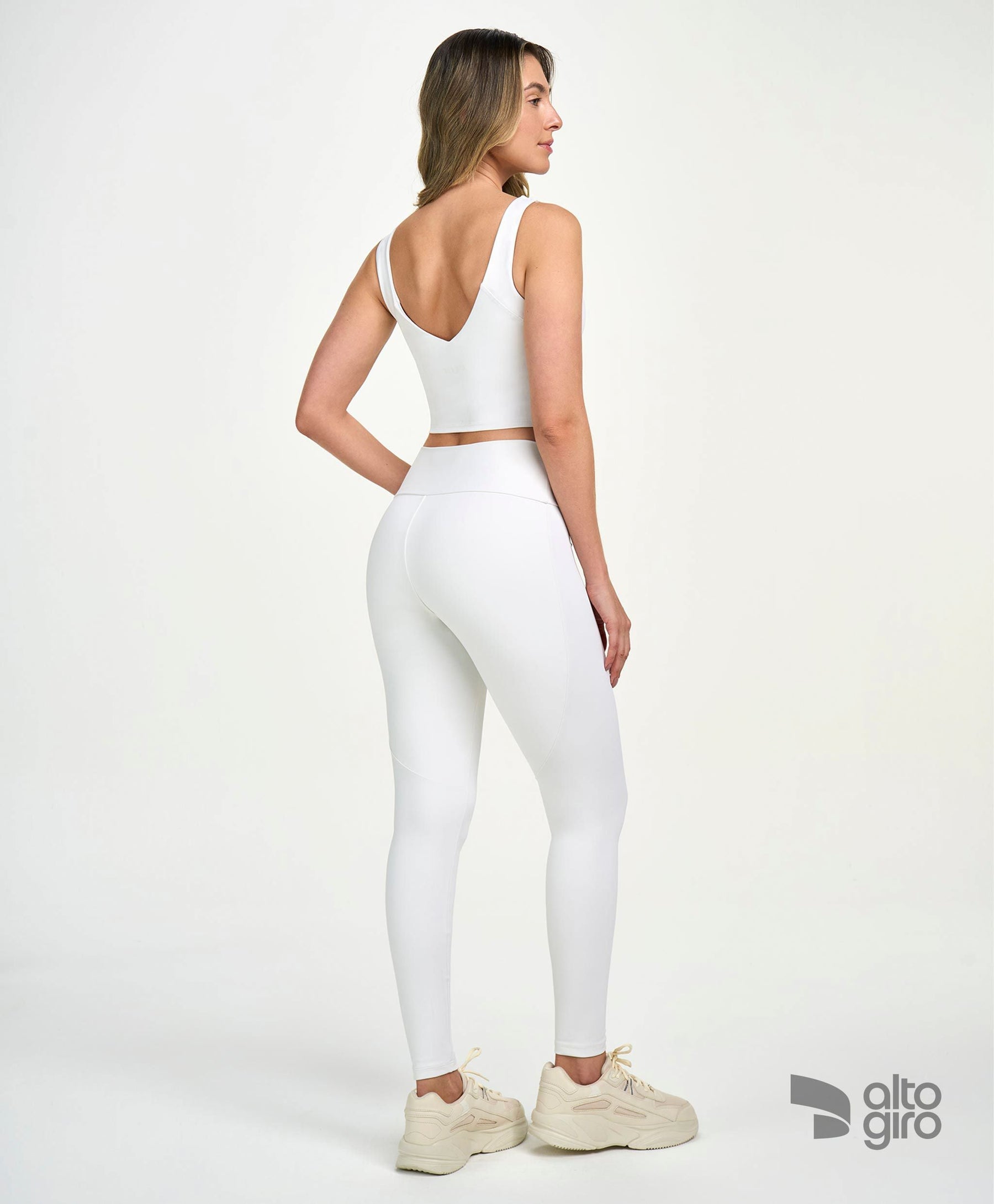 Legging Símbolo Essential Off White Alto Giro