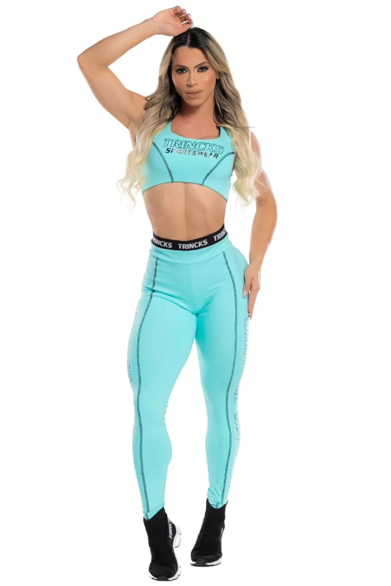 Conjunto Calça Legging e Top Sports Ocean Trincks