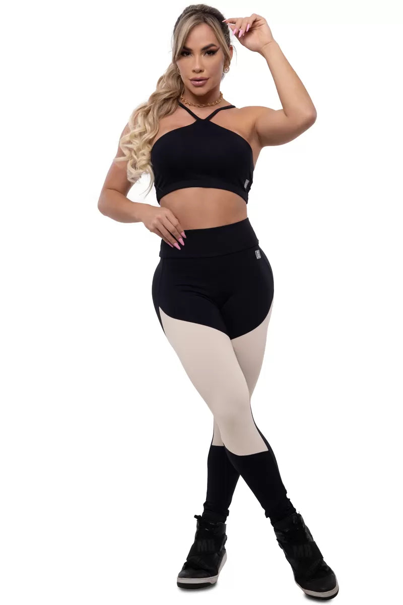 Conjunto Legging e Top Alure Black Trincks