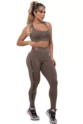 Conjunto Legging e Top Basic Cappucino