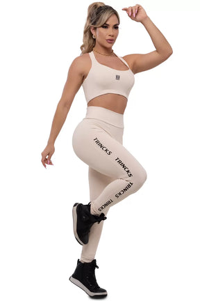 Conjunto Legging e Top Basic Off White