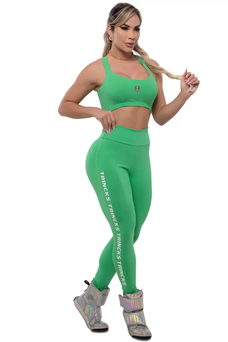 Conjunto Legging e Top Basic Verde