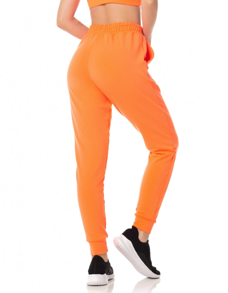 Calça Jogger Laranja Neon Vestem