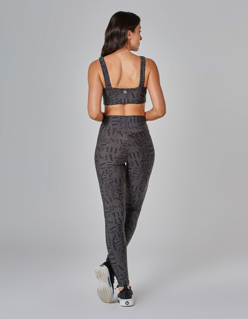 Conjunto Top e Legging Myst Cinza Vestem