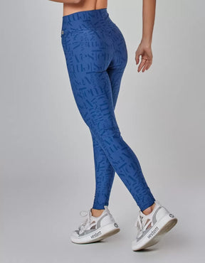 Legging Fuso Myst Azul Vestem