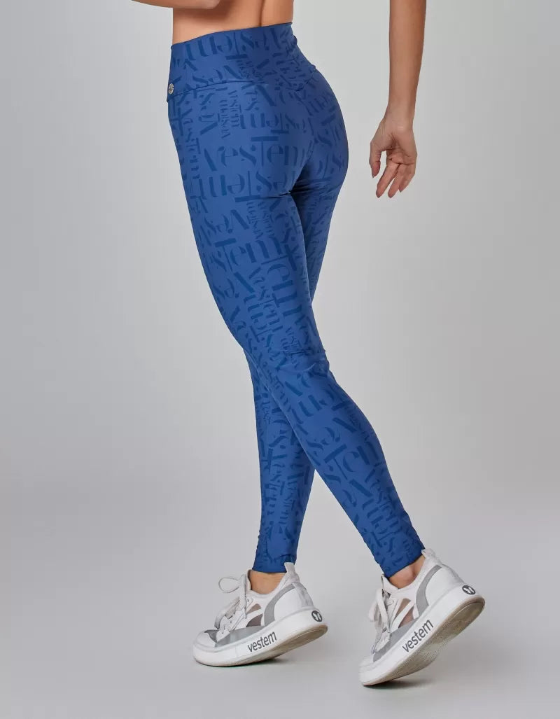 Legging Fuso Myst Azul Vestem