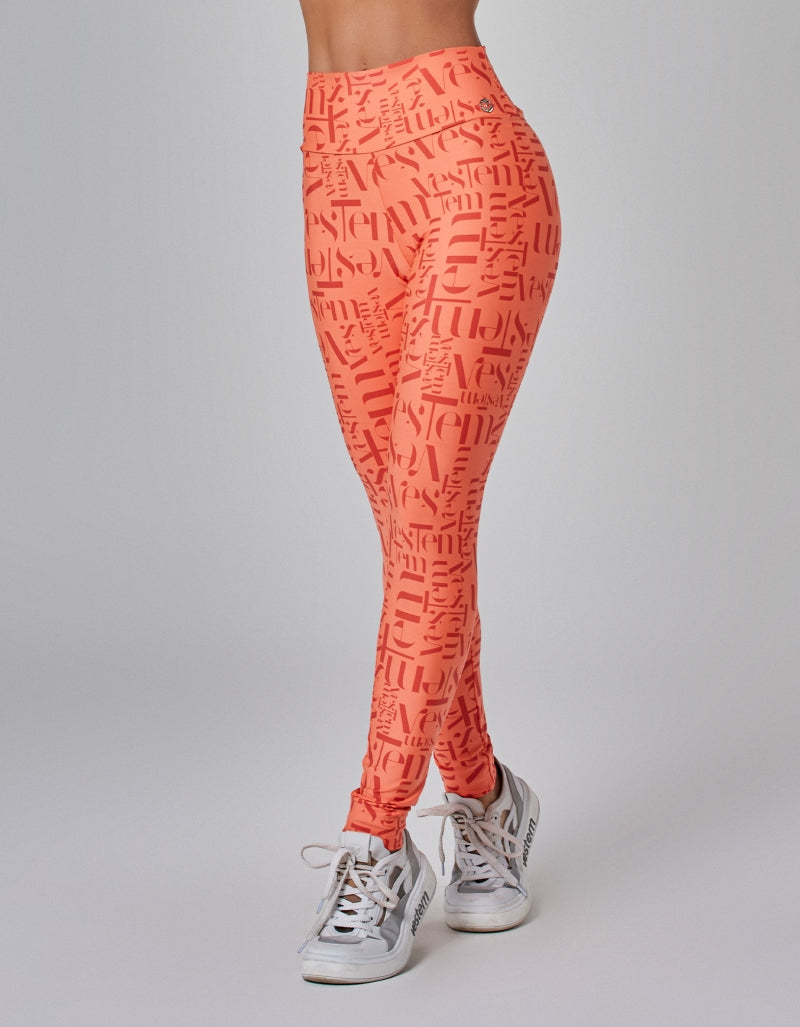 Conjunto Top e Legging Myst Laranja Vestem