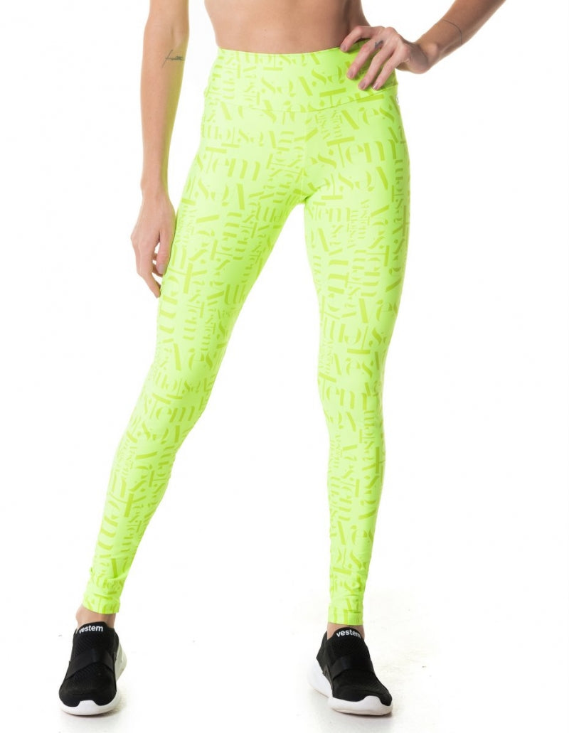 Conjunto Top e Legging Embolden Vestem Amarelo Neon