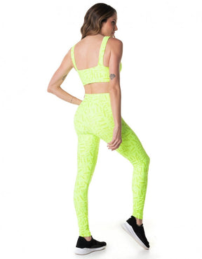 Legging Fuso Embolden Vestem Amarelo Neon