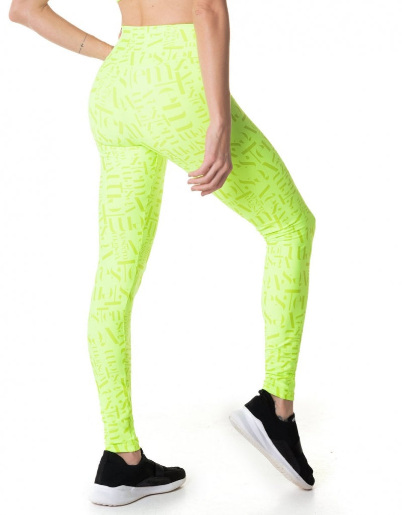 Conjunto Top e Legging Embolden Vestem Amarelo Neon