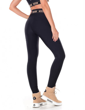 Legging Fuso Cós Elástico Hera Preto Vestem