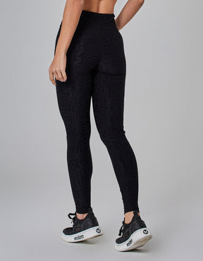 Conjunto Top e Legging Fuso Cós Transpassado Winner Preto Vestem