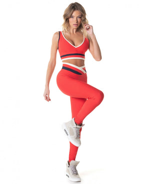 Legging Fuso Pulse Vermelho Vestem