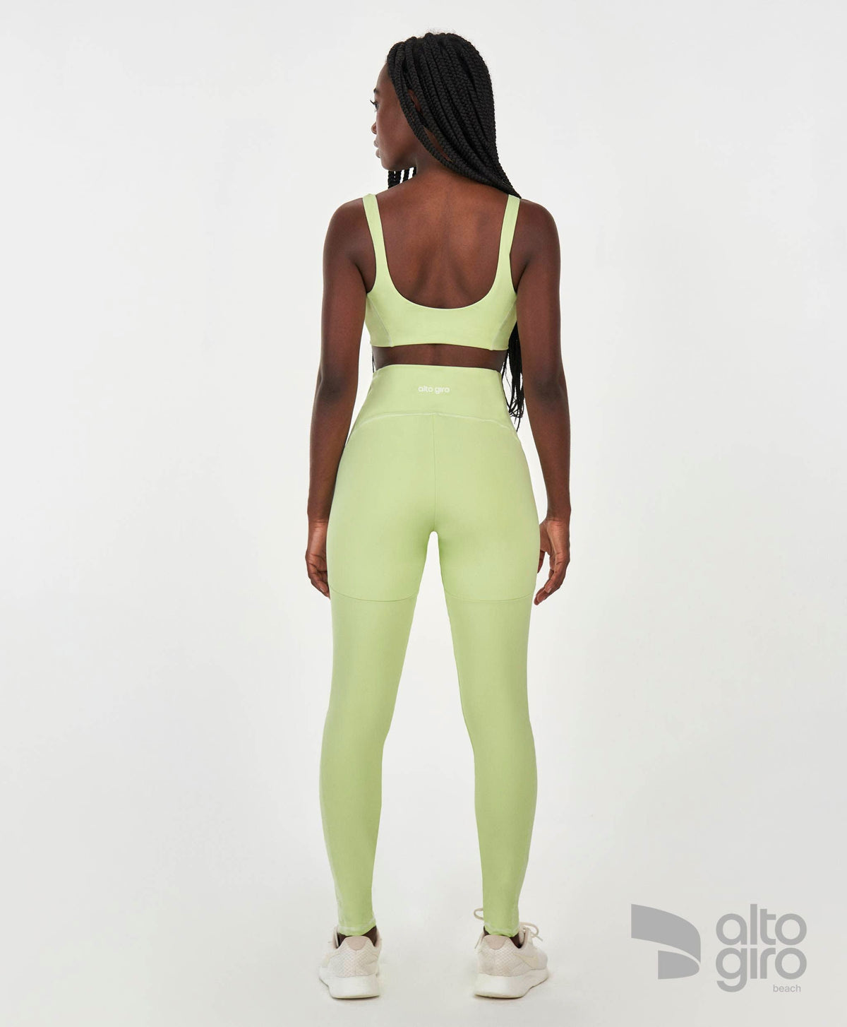 Legging Com Bolso Sport Way Of Life Verde Alto Giro